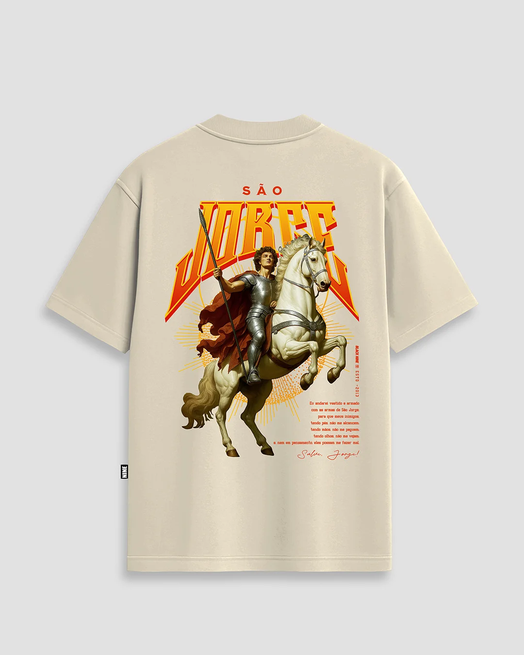 Camiseta São Jorge Guerreiro Edição Limitada - Off White
