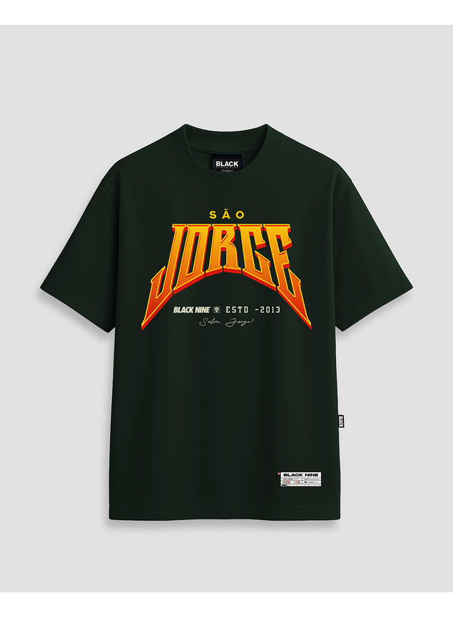Camiseta São Jorge Guerreiro Edição Limitada - Verde Escuro