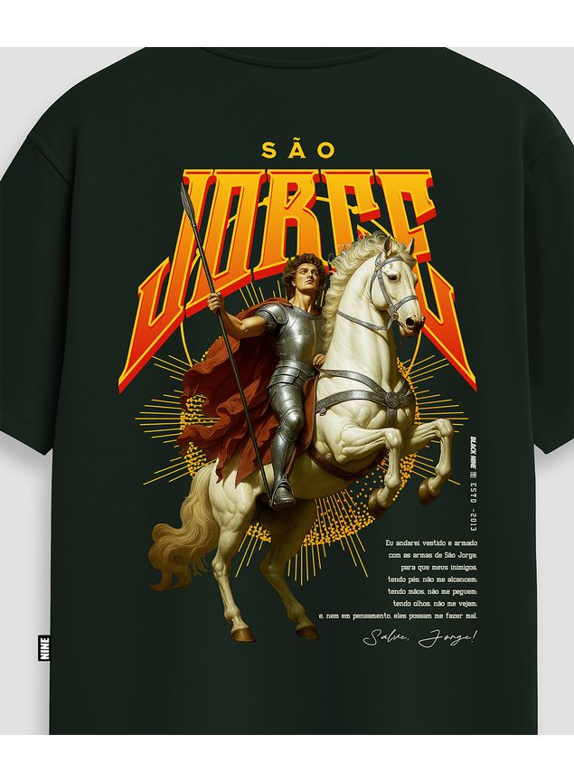 Camiseta São Jorge Guerreiro Edição Limitada - Verde Escuro