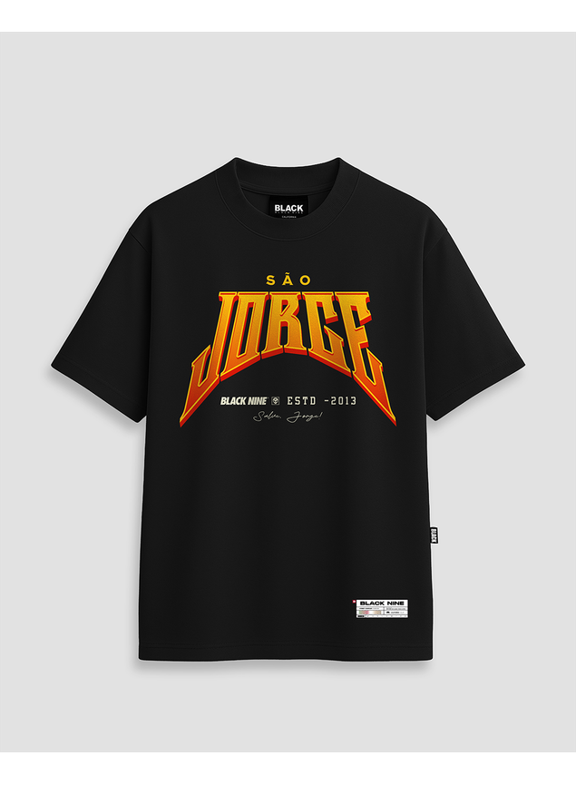 Camiseta São Jorge Guerreiro Edição Limitada - Preta