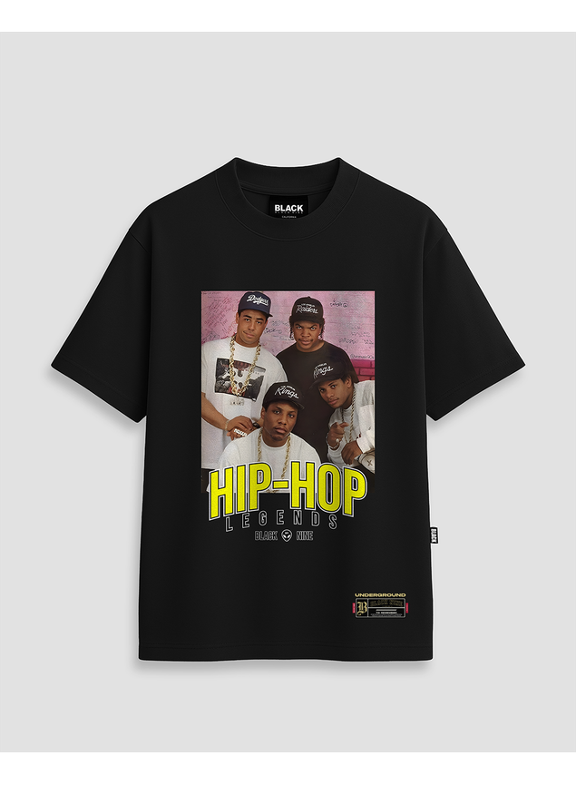 Camiseta Lendas Do Hip Hop - Preta