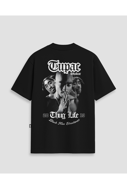 邦楽 NINTH Camiseta Tupac Shakur Vibes - Branca