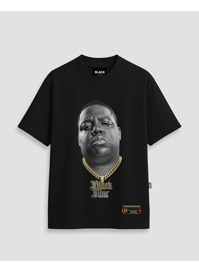 Camiseta Notorious B.I.G. 3D Preta – Black Nine Streetwear Oversized