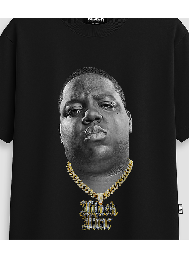 Camiseta Notorious B.I.G. 3D Preta – Black Nine Streetwear Oversized