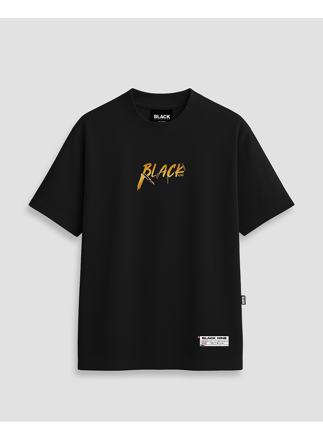 Camiseta B9 PitBull Pistol Gold - Preta