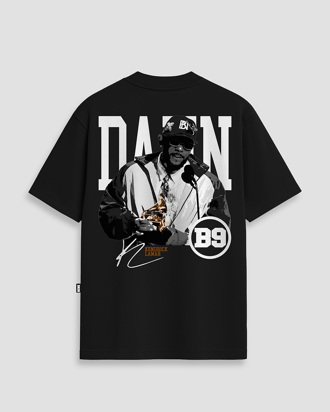 Camiseta Oversized Streetwear Kendrick Lamar Damn - Preta