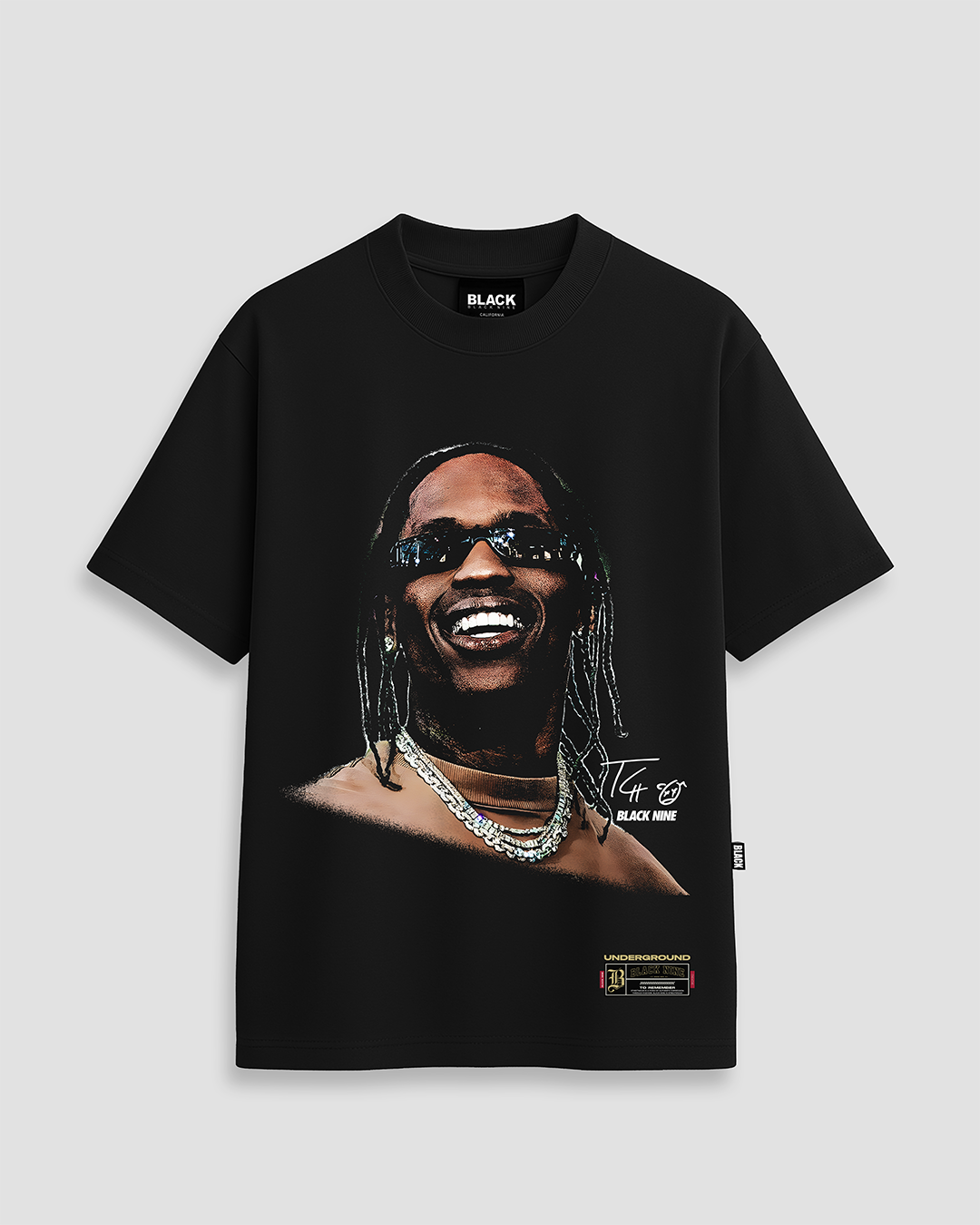 Camiseta Streetwear Travis Scott New - Preta