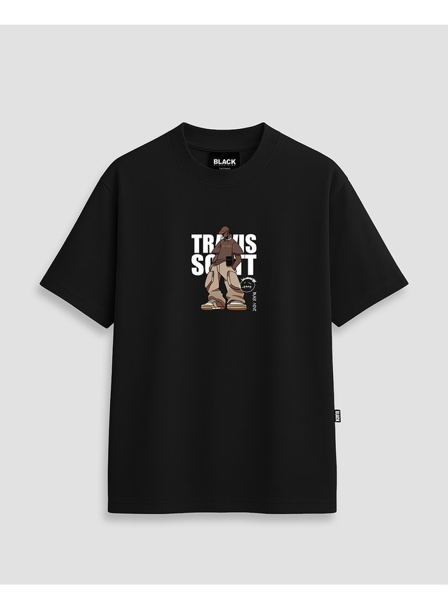 Camiseta Travis Scott Black Nine Preta