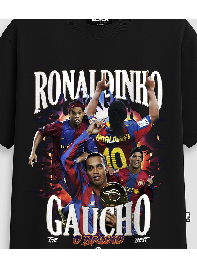 ウェア Ronaldinho Camiseta Streetwear Ronaldinho Gaúcho - Preto
