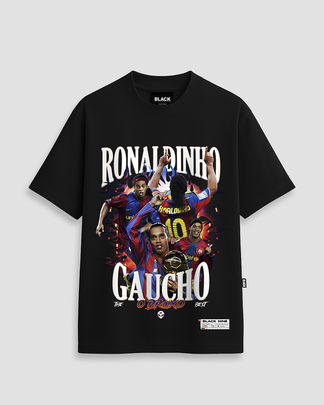 Camiseta Streetwear Ronaldinho Gaúcho - Preto