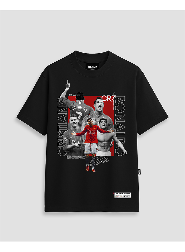 Camiseta Homenagem Cristiano Ronaldo - Preta