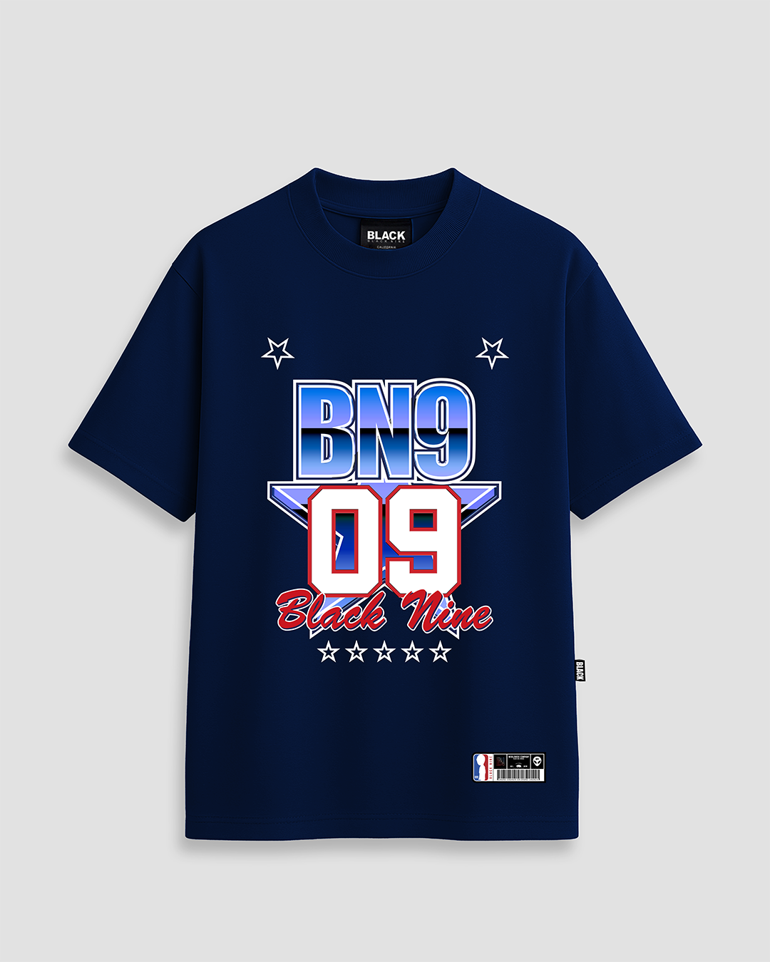 Camiseta Streetwear BN9 Star 09 - Azul Marinho