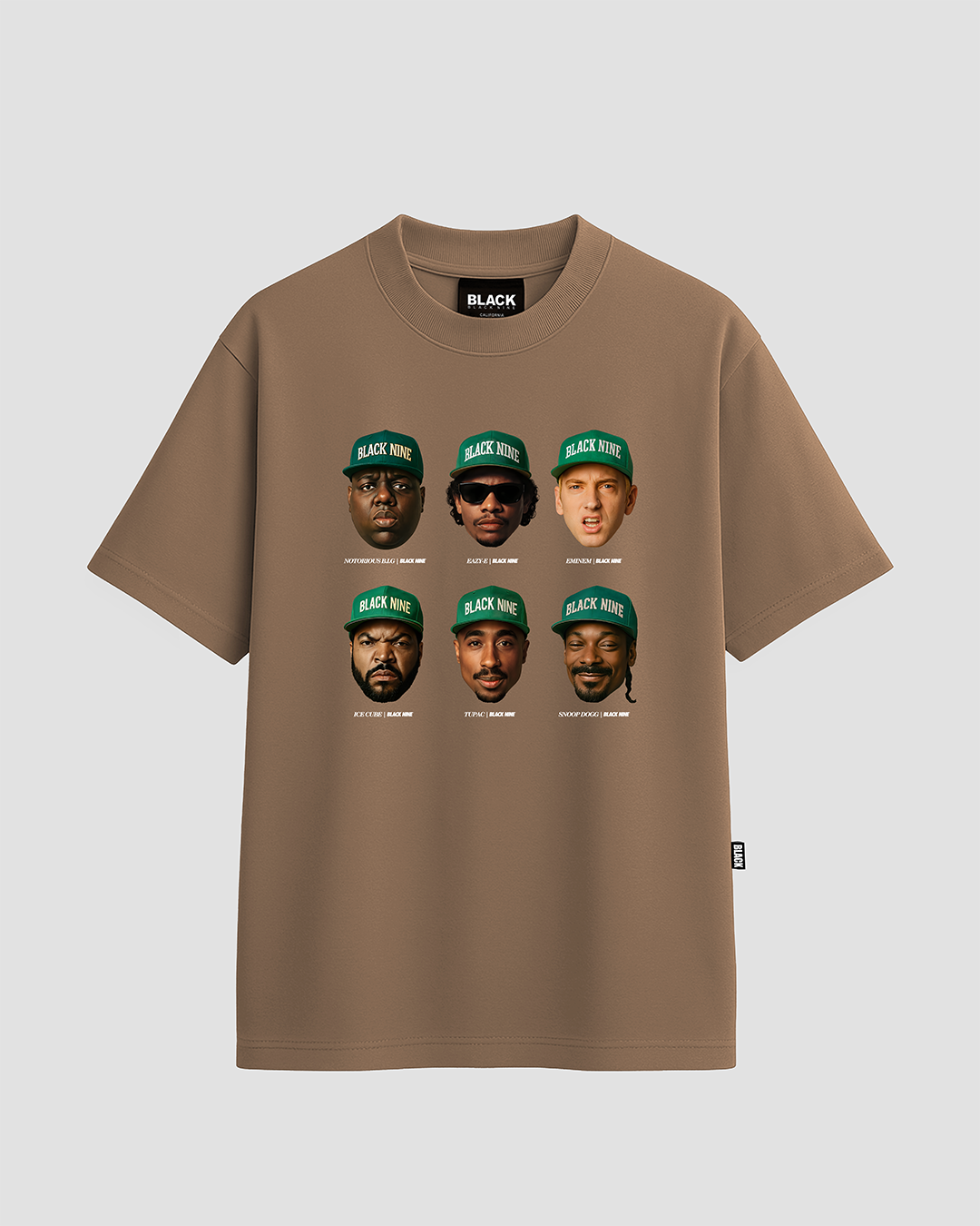 Camiseta Oversized Streetwear Rappers The Creator - Marrom