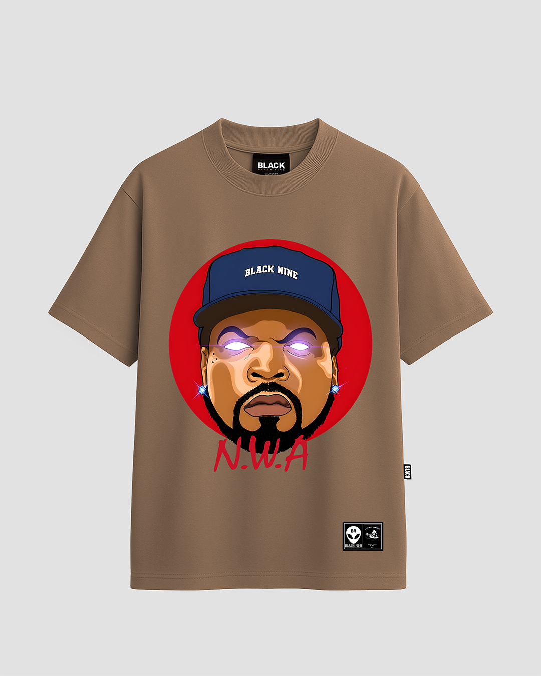 Camiseta Black Nine Ice Cube Nwa - Marrom