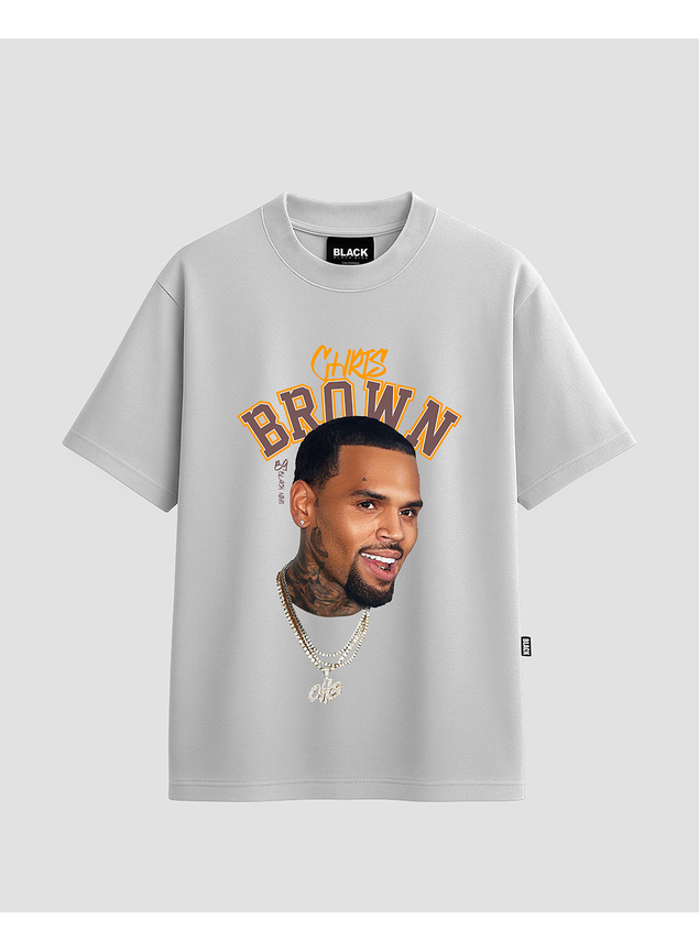 Camiseta Premium Chris Brown Cb9 - Branca