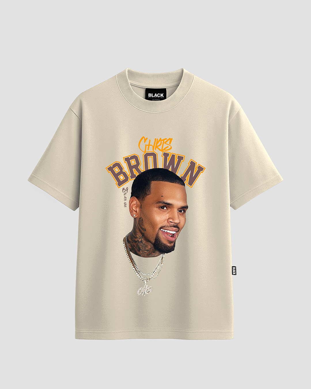 Camiseta Premium Chris Brown Cb9 - Branca
