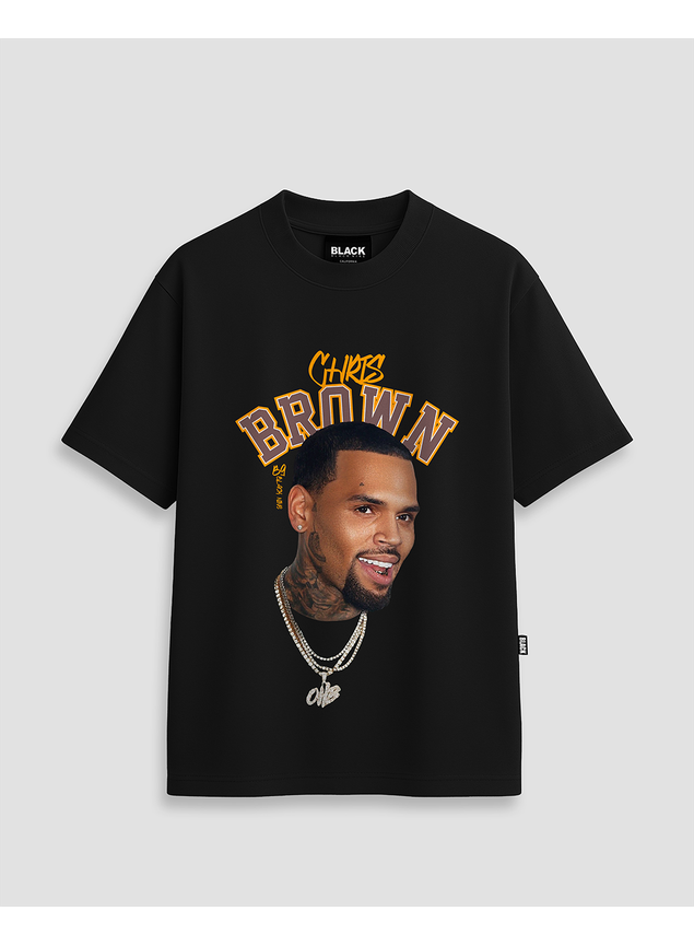 Camiseta Premium Chris Brown Cb9 - Preta