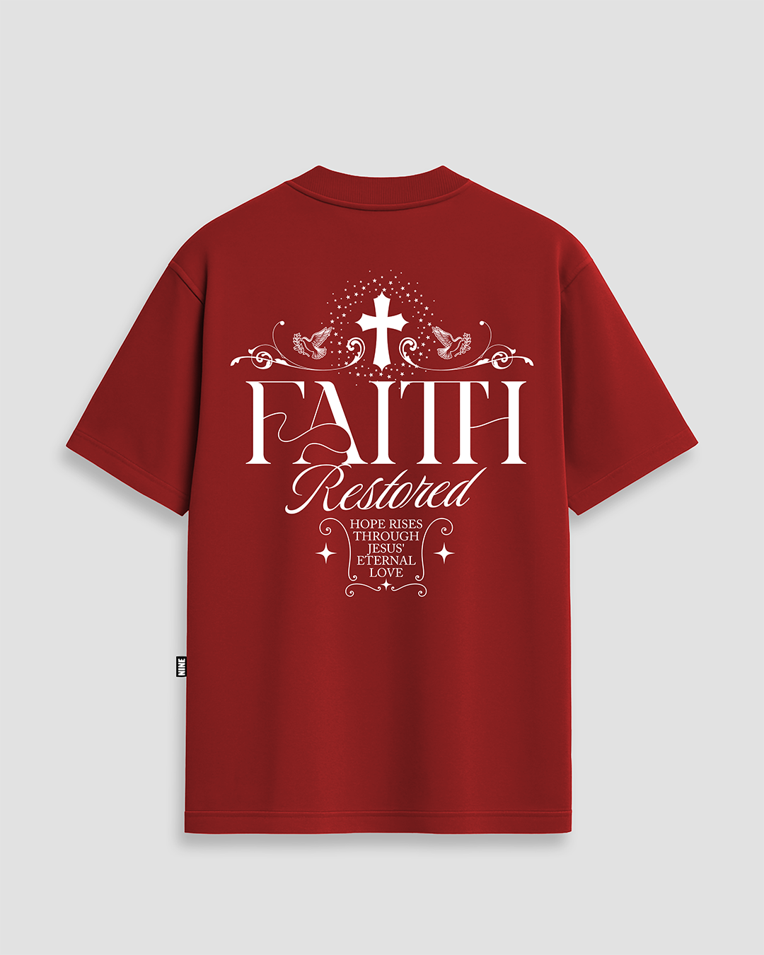 Camiseta Black Nine Faith - Vermelha
