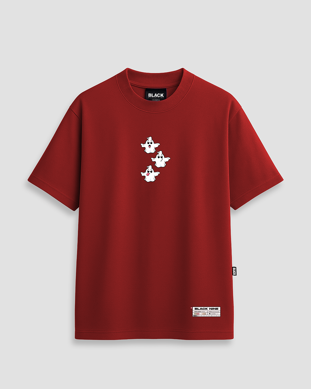 Camiseta Black Nine Trhee Ghost - Vermelha