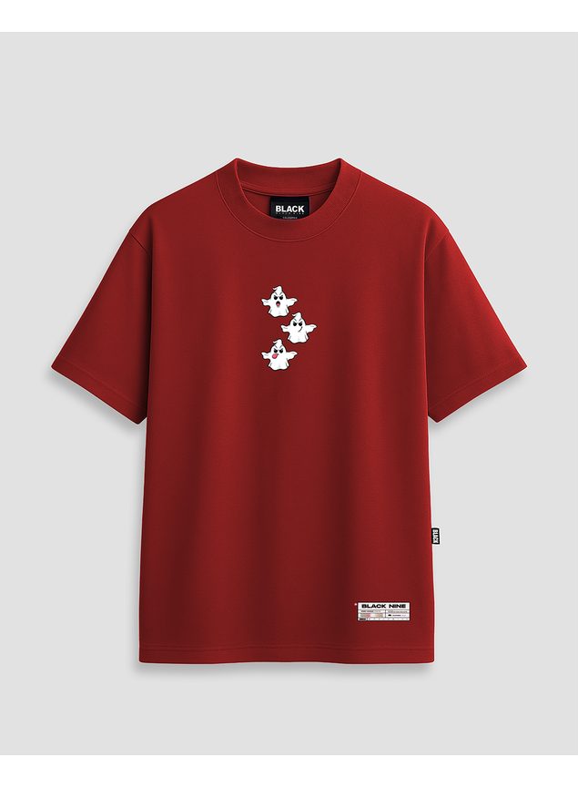 Camiseta Black Nine Trhee Ghost - Vermelha
