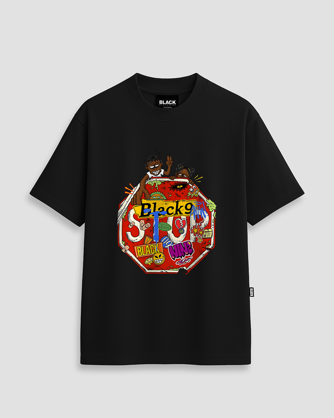 トップス n Camiseta Black Nine Stop - Preta