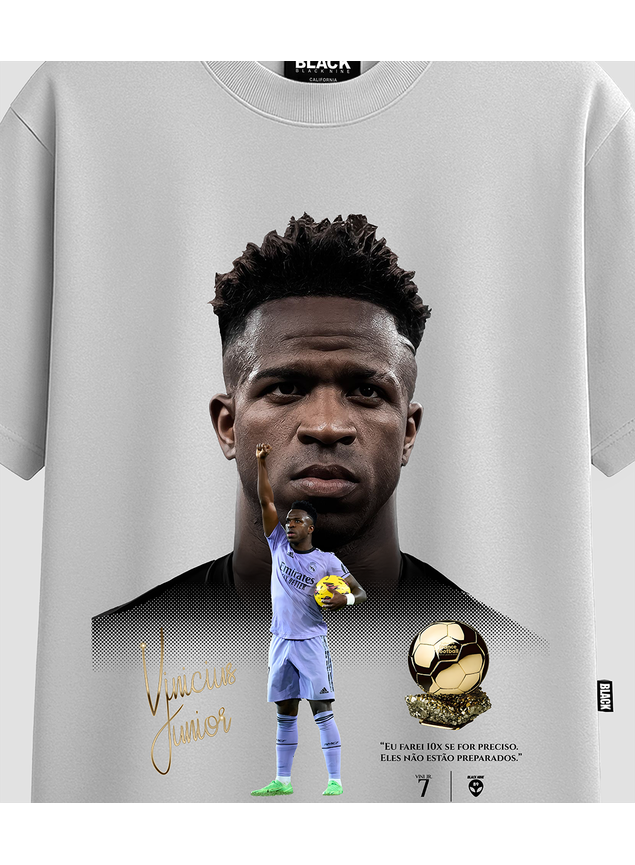 Camiseta Vini Jr Eu Farei 10x - Branca