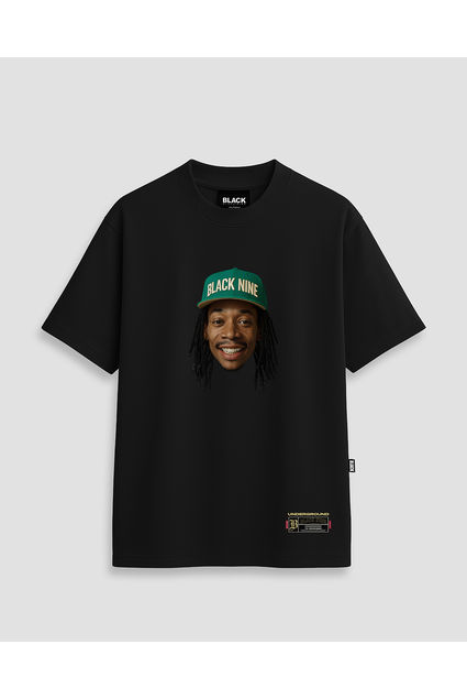 Camiseta Black Nine Arcanjo Miguel - Preta -B91143