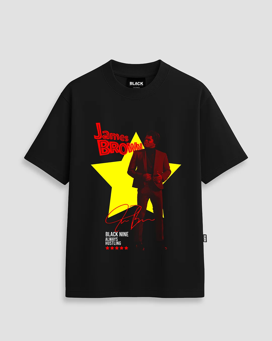 Camiseta James Brown Dancing - Preta