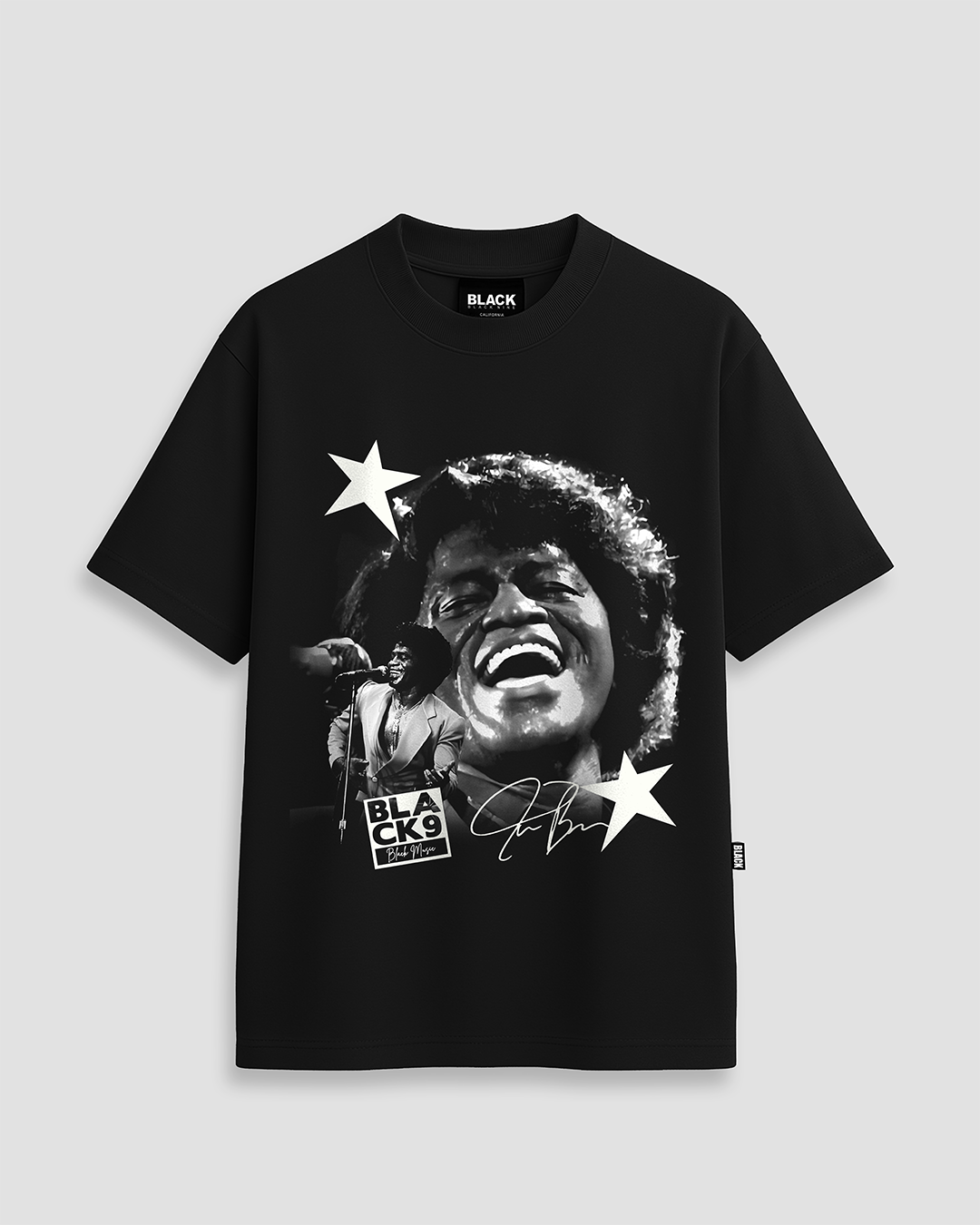 Camiseta James Brown Dancing - Preta
