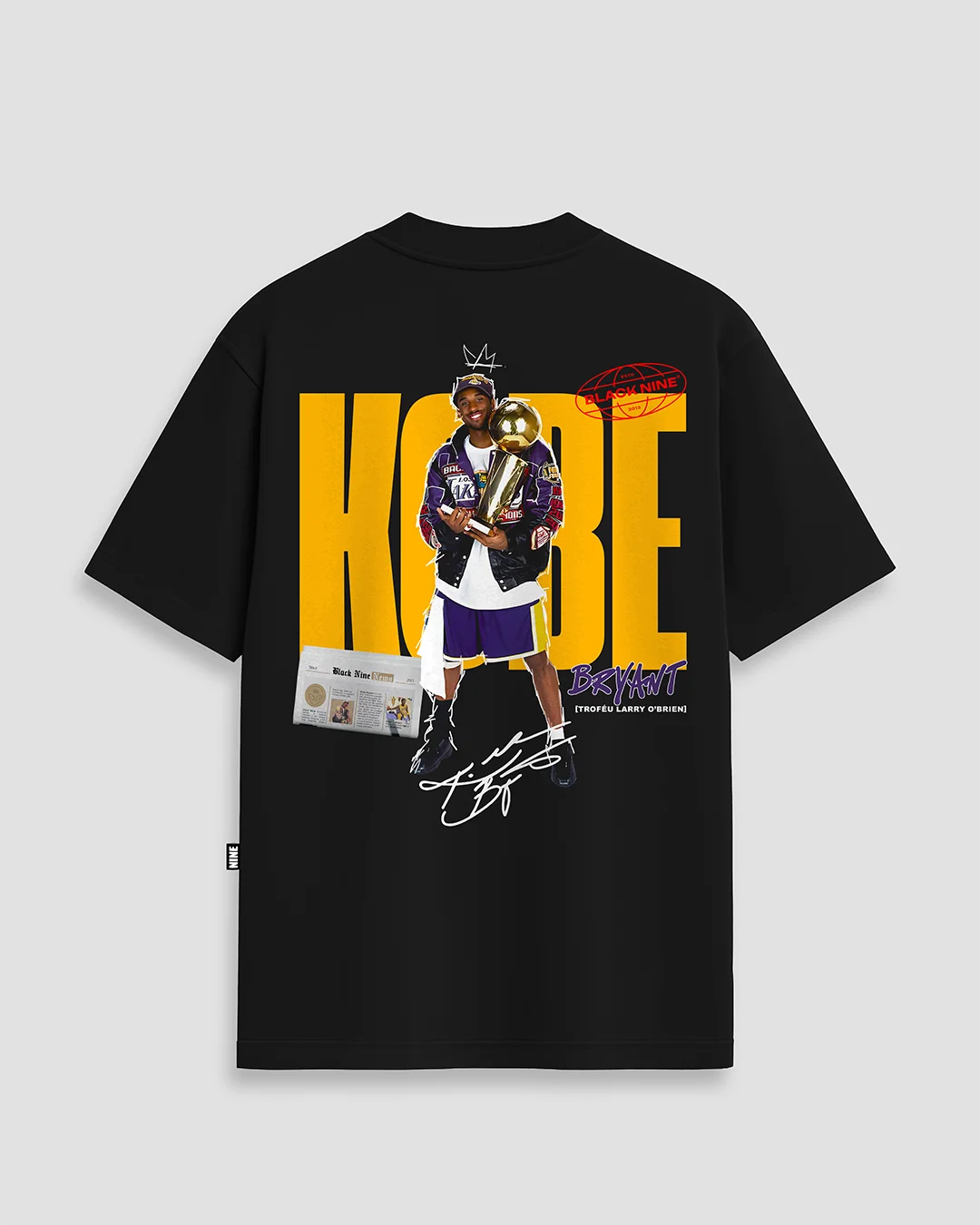 Camiseta Kobe Bryant Campeão - Azul Royal