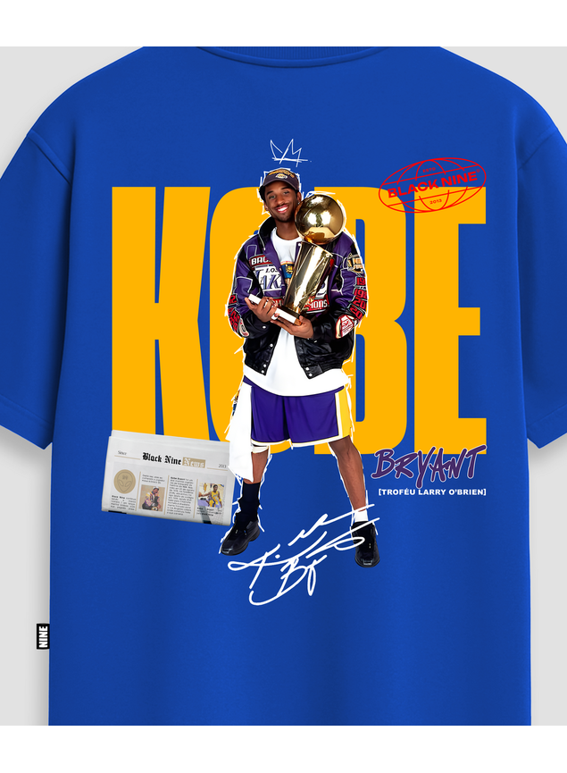 Camiseta Kobe Bryant Campeão - Azul Royal