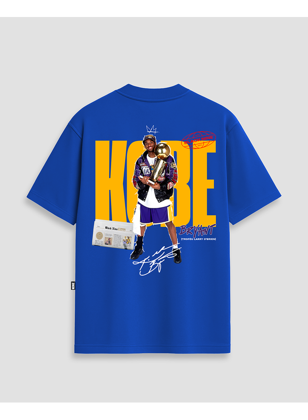 Camiseta Kobe Bryant Campeão - Azul Royal