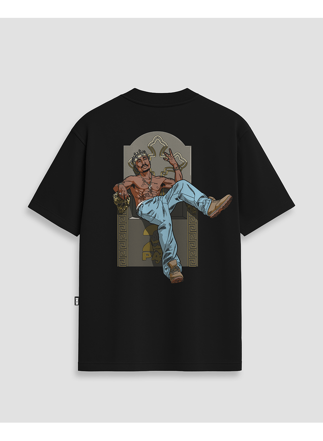 Camiseta Tupac Shakur King Preta