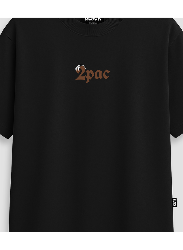 Camiseta Tupac Red 2Pac - Preta