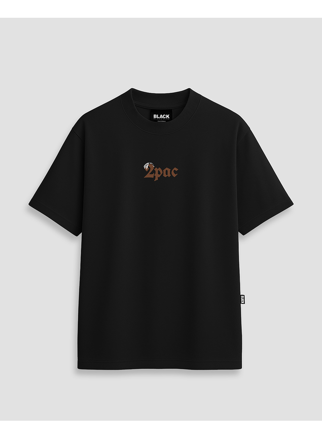 Camiseta Tupac Red 2Pac - Preta