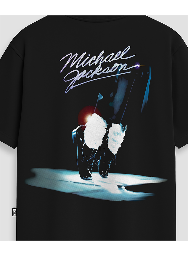 Camiseta Michael Jackson Moonwalk - Preta