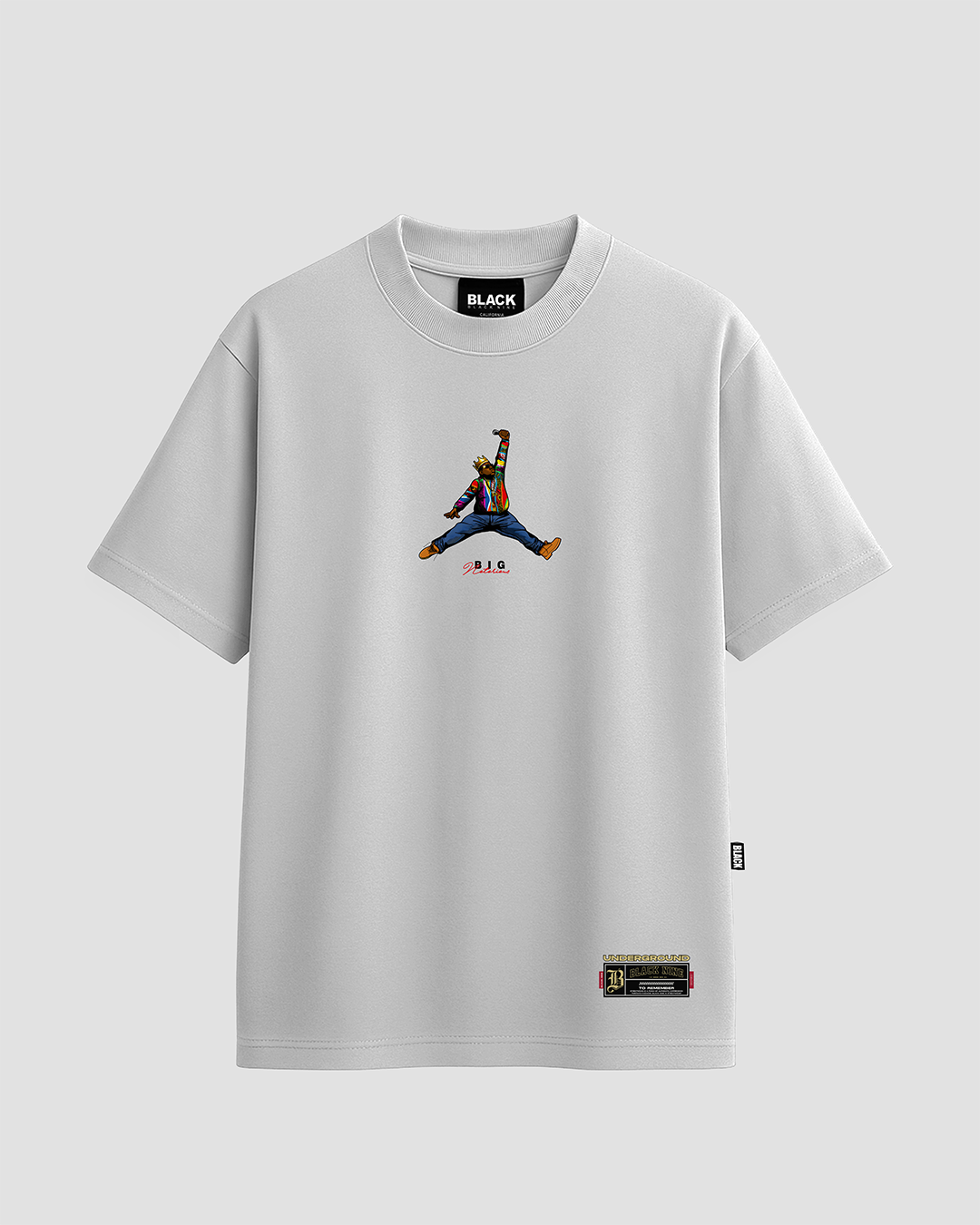 Camiseta Black Nine Big Jordan Notorious - Branca