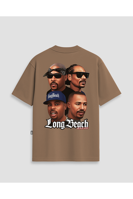 Camiseta Black Nine Trio Lendário Tupac - Notorious - Eazy-e - Preta