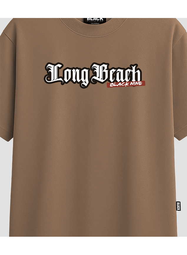 まるページ Camiseta Long Beach - Marrom