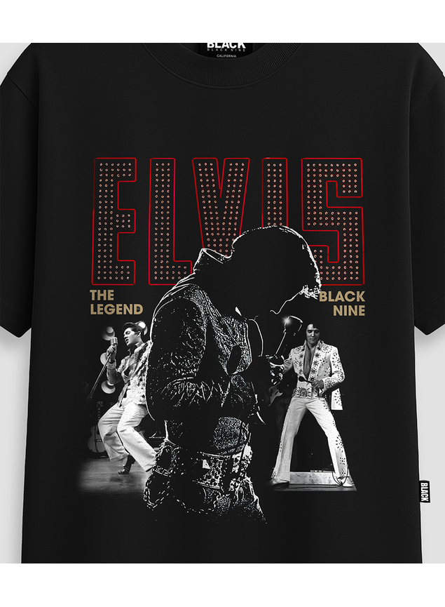 Camiseta Elvis Presley - Preta