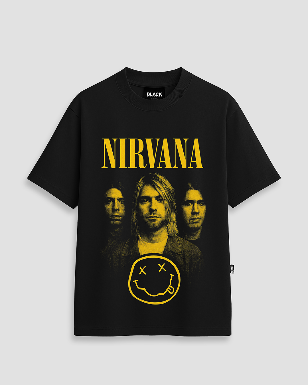 Camiseta Streetwear Nirvana - Preta