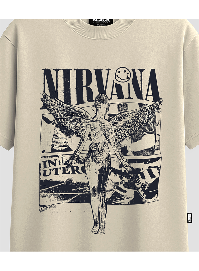 Camiseta Nirvana In Utero - Off White