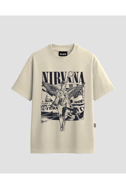 Camiseta Nirvana In Utero - Off White