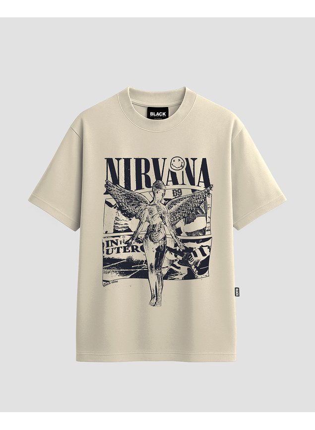 Camiseta Nirvana In Utero - Off White
