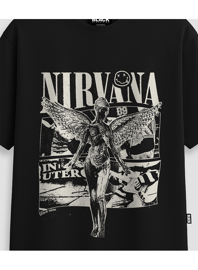 Camiseta Nirvana In Utero - Preta