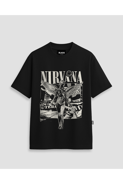 Camiseta Nirvana In Utero - Preta