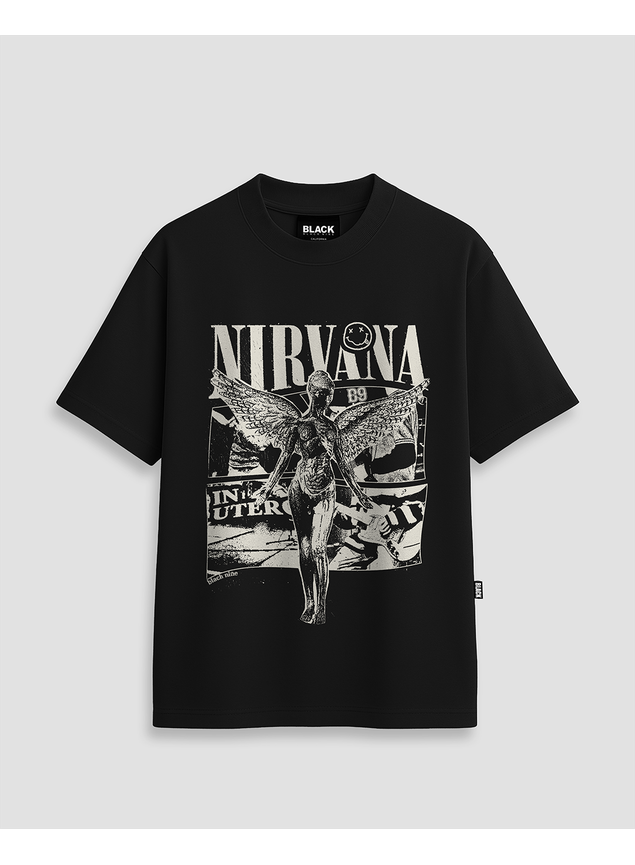 Camiseta Nirvana In Utero - Preta