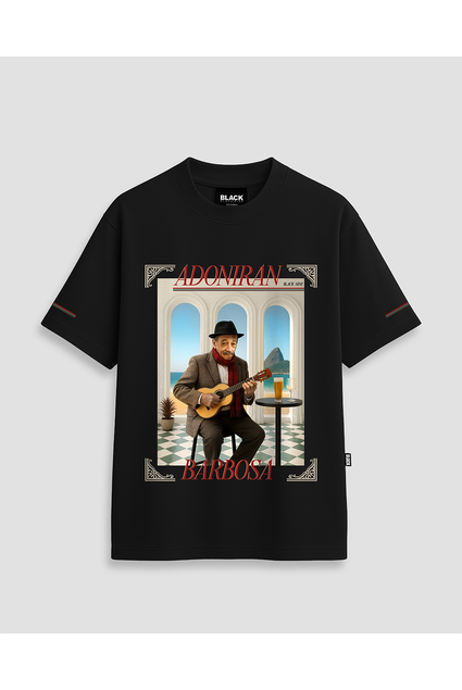 Camiseta Oversized Streetwear Reggae Roots - Preta