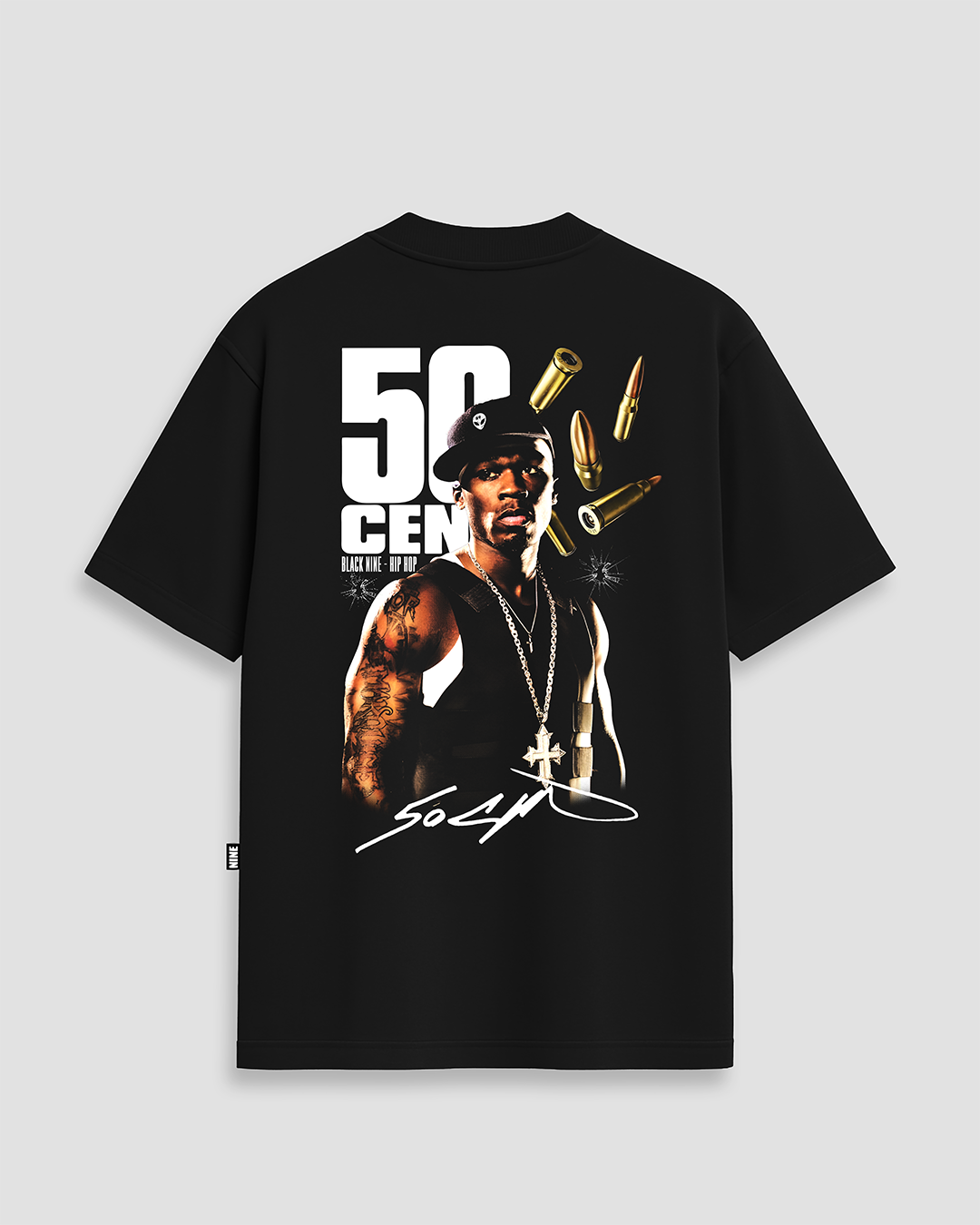 Camiseta 50 Cent Gangsta - Preta