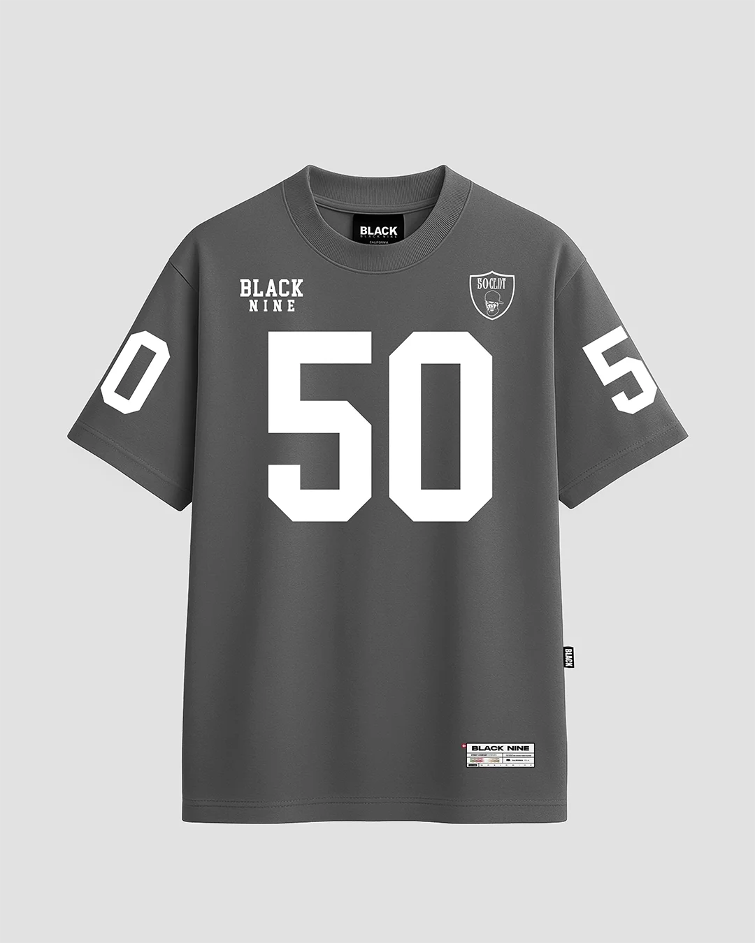 Camiseta 50 Cent Number - Chumbo
